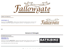 Tablet Screenshot of fallowgate.com